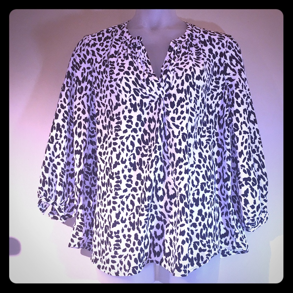 Snow Leopard Print Top